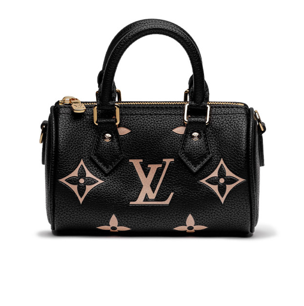 Louis Vuitton Speedy Nano Monogram Empreinte Bicolor Bag 89441385