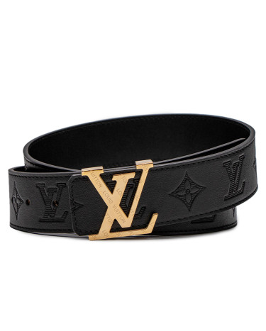 Louis Vuitton Shadow 40mm Belt Black Gold
