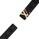 Ремінь Louis Vuitton Shadow 40mm Belt Black Gold
