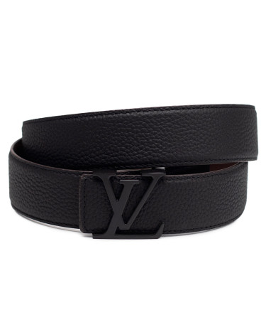 Louis Vuitton Leather 40mm Belt All Black