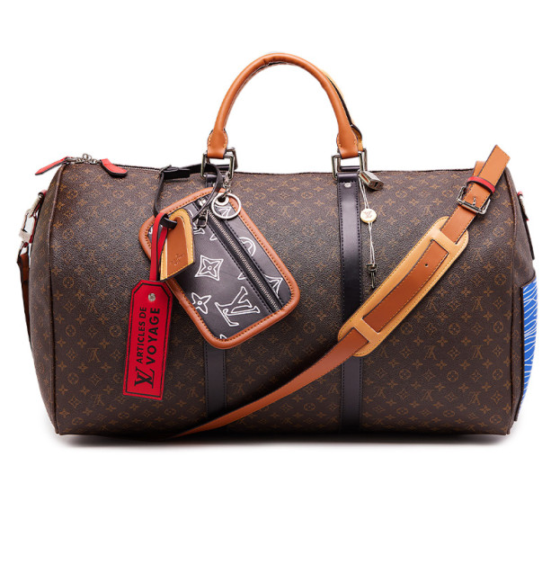 Сумка Louis Vuitton Keepall Bandouliere Bag Limited Edition Patchwork Monogram E 72896638