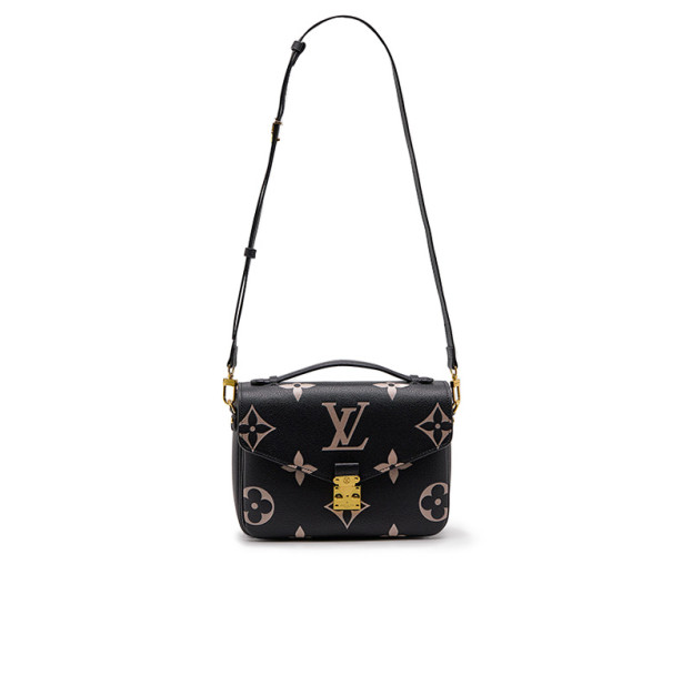 Сумка Louis Vuitton Pochette Métis Black & Beige Monogram Empreinte Giant Premium 89746285