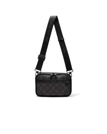 Louis Vuitton Alpha Wearable Wallet Gray Black 89569601
