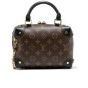 Сумка Louis Vuitton Monogram Petite Malle Souple Canvas Shoulder Bag Brown Black 81216980