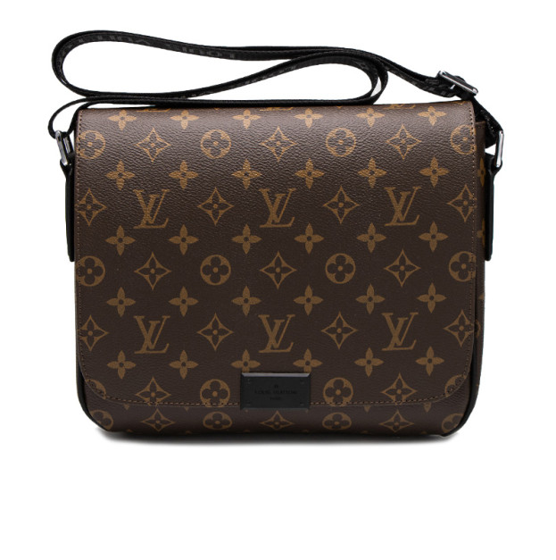 Сумка Louis Vuitton District PM Monogram Macassar Canvas Brown JC188483