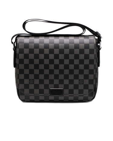 Сумка Louis Vuitton District PM Monogram Macassar Canvas Black Chess JC188485