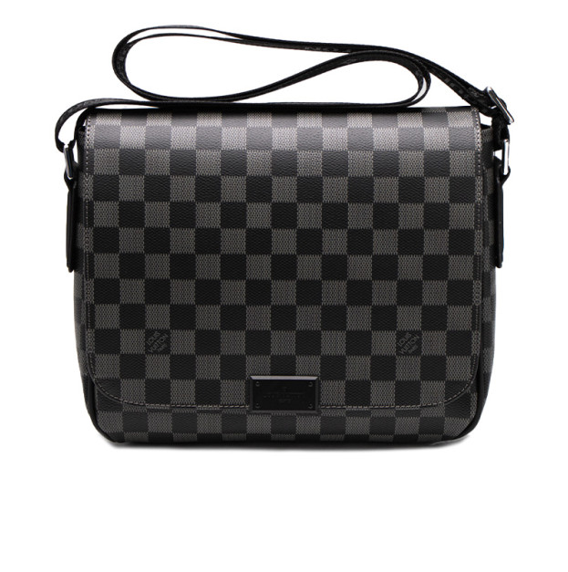 Louis Vuitton District PM Monogram Macassar Canvas Black Chess Bag JC188485