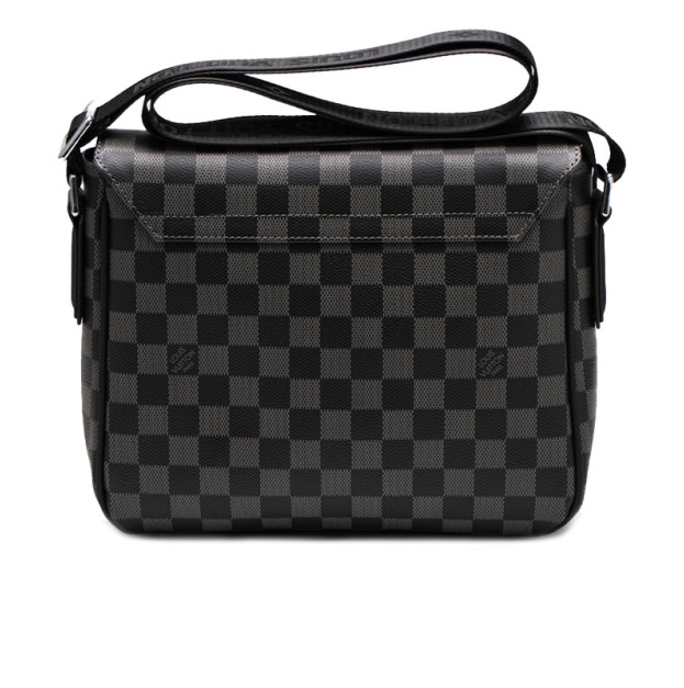 Louis Vuitton District PM Monogram Macassar Canvas Black Chess Bag JC188485