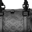 Сумка Louis Vuitton Keepall Bandouliere 50 Monogram Shadow Black in Embossed Leather M59025
