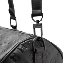 Сумка Louis Vuitton Keepall Bandouliere 50 Monogram Shadow Black in Embossed Leather M59025