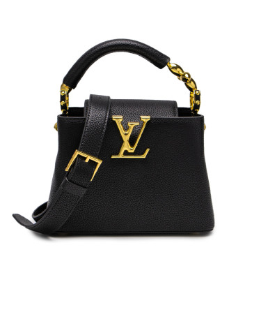 Louis Vuitton Capucines Mini Black Gold M14976