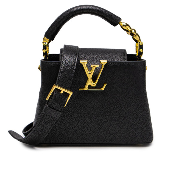 Сумка Louis Vuitton Capucines Mini Black Gold M14976