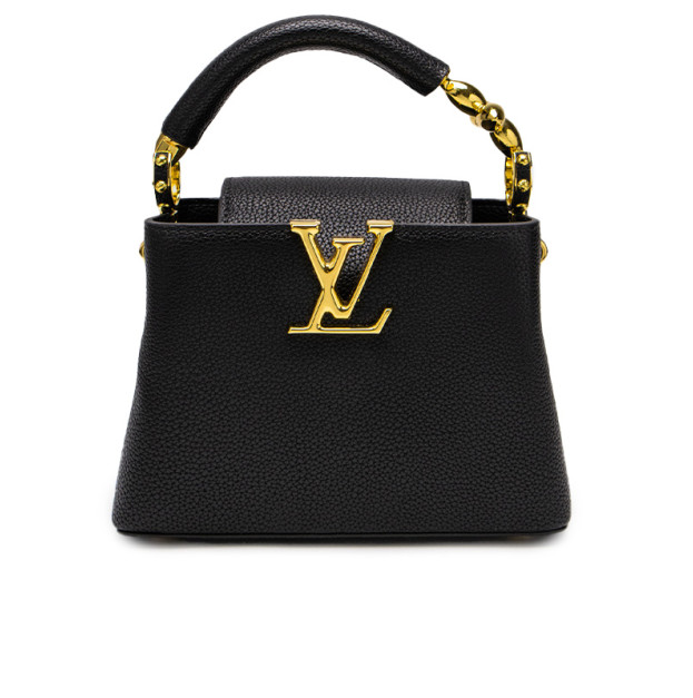 Сумка Louis Vuitton Capucines Mini Black Gold M14976