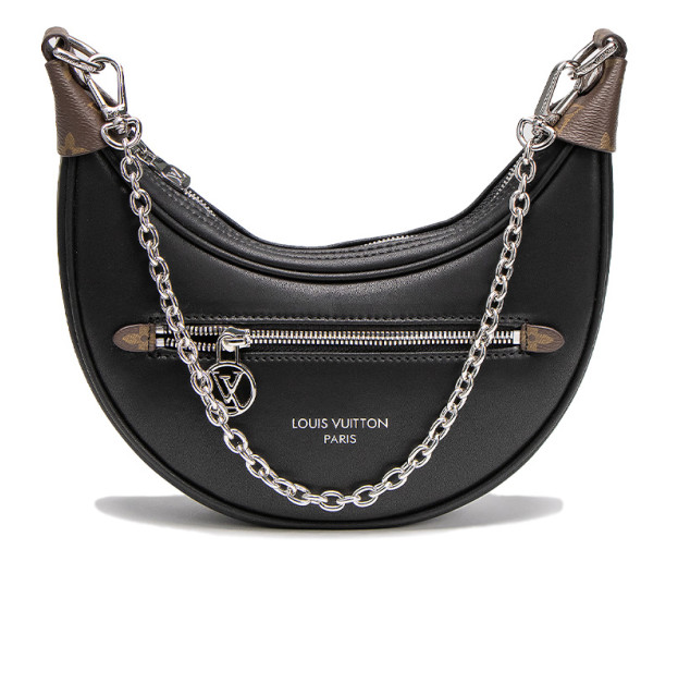 Сумка Louis Vuitton Loop Handbag Monogram Black Canvas With Silver M11990