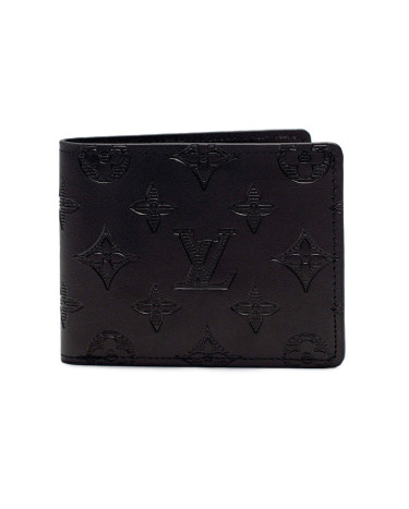 Кошелек Louis Vuitton Slender Wallet Black Embossed Leather