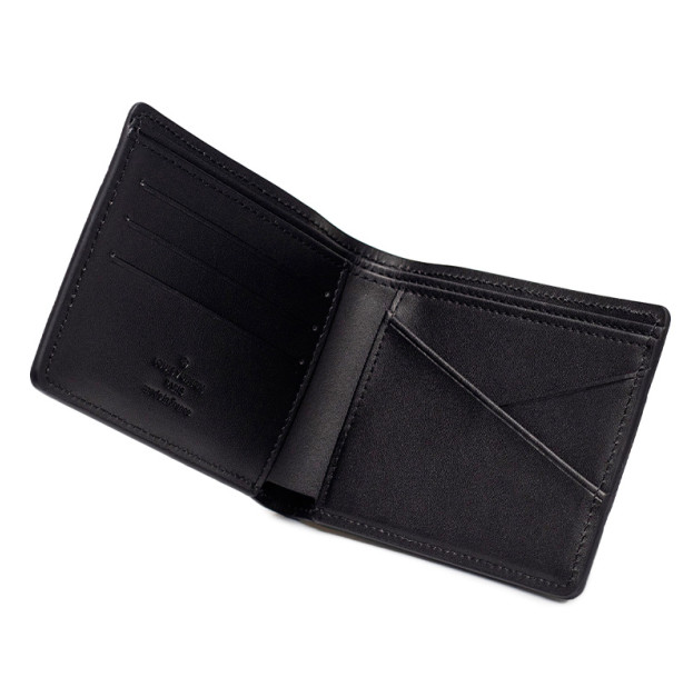 Гаманець Louis Vuitton Slender Wallet Black Embossed Leather