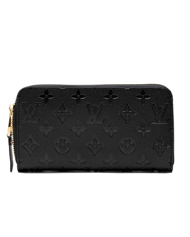 Louis Vuitton Zippy Vertical Wallet Black Canvas
