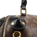 Сумка Louis Vuitton Monogram Petite Malle Souple Canvas Shoulder Bag Brown Black 81216980