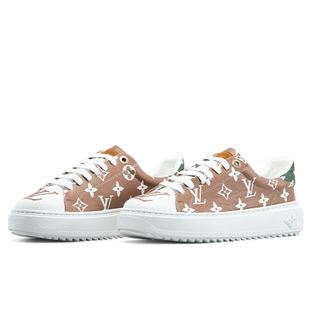 Louis Vuitton Trainer Time Out Monogram Blanc Beige