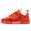 Louis Vuitton Skate Sneaker Red Mix Orange Cowhide