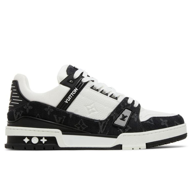 Louis Vuitton Trainer Black Monogram Denim 1AC2A7
