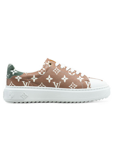 Louis Vuitton Trainer Time Out Monogram Blanc Beige