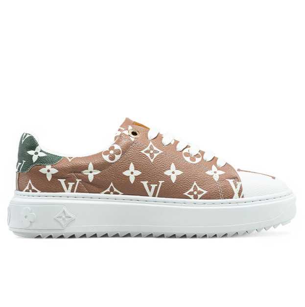 Louis Vuitton Trainer Time Out Monogram Blanc Beige
